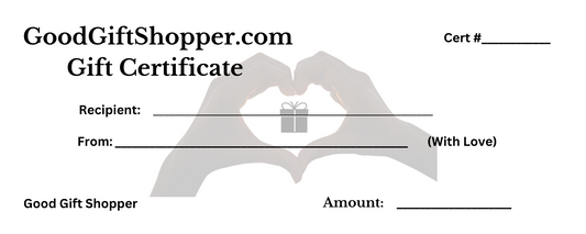 Good Gift Shopper Gift Certificate